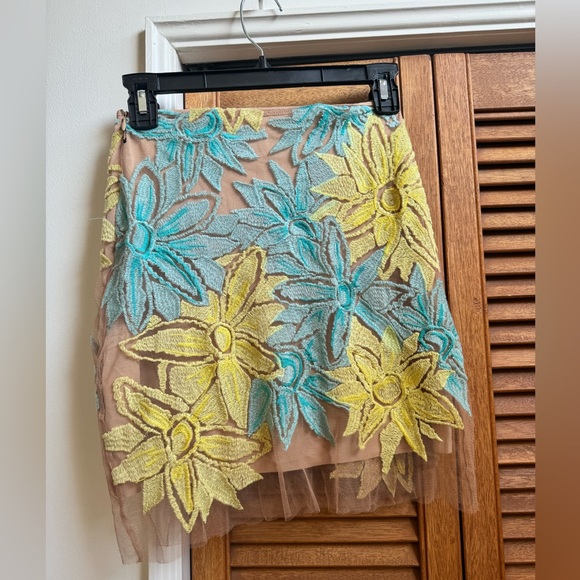 For Love & Lemons X Nasty Gal Wildflower Skirt Size S - Picture 8 of 13